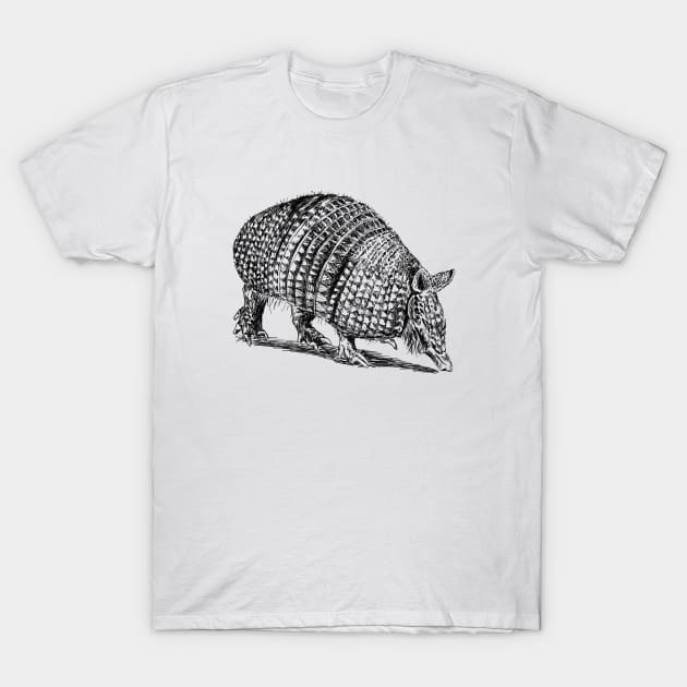 Armadillo Print T-Shirt by rachelsfinelines